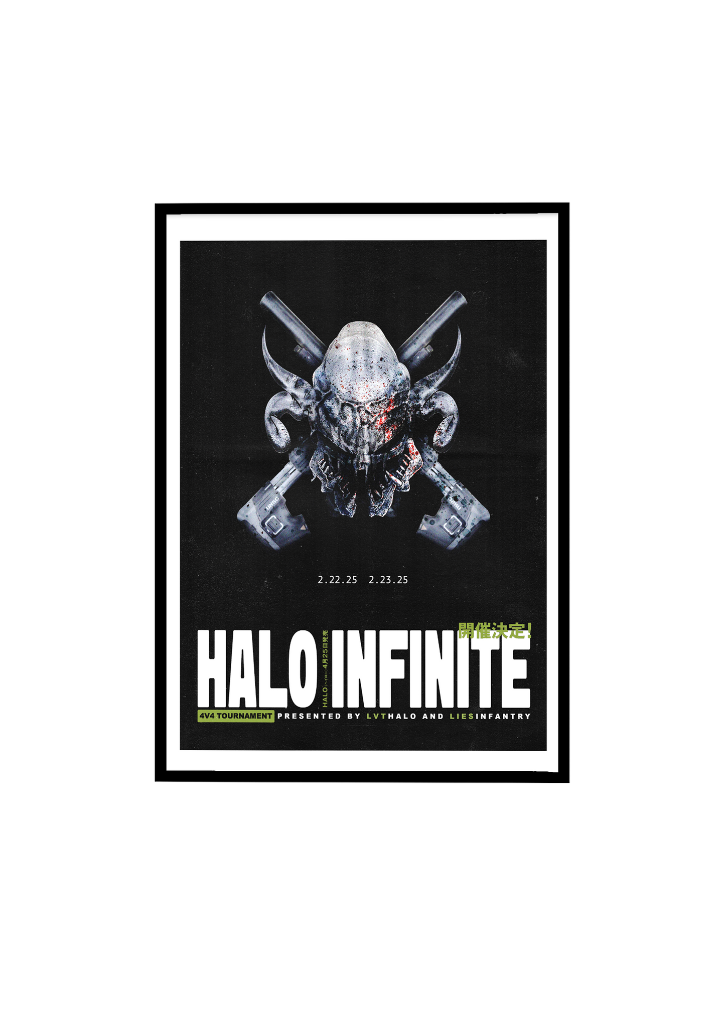 LVT x Lies Halo Infinite Tournament Poster 16x20